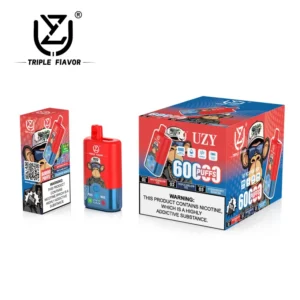 UZY 60K Puffs 3 en 1 Meilleur Vape Jetable 60000 Livraison Gratuite Entrepôt UE