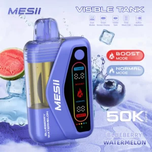 Mesii 50K Puffs Visible Tank Dual Mode Cigarette Électronique Jetable 50000 Livraison Gratuite