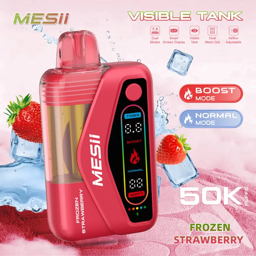 Mesii 50K Puffs Visible Tank Dual Mode Cigarette Électronique Jetable 50000 Livraison Gratuite