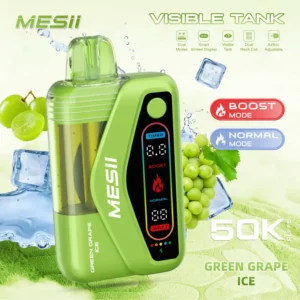 Mesii 50K Puffs Visible Tank Dual Mode Cigarette Électronique Jetable 50000 Livraison Gratuite