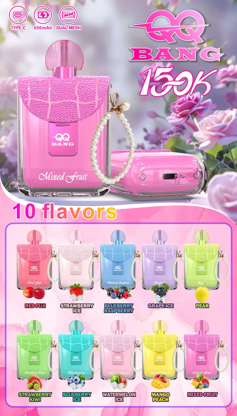QQ Bang 150K Puffs 150000 Meilleur Vape Jetable Livraison Gratuite