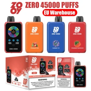 ZOOY ZERO 45K Puffs 45000 Contrôle De Nicotine Et Ice Vape Jetable Vente En Gros Entrepôt UE