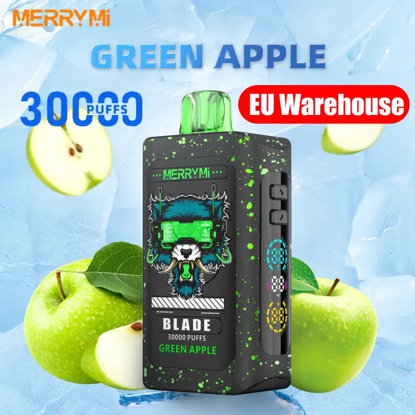 Merry Mi 30k Puffs 30000 Blade Meilleur Vape Jetable avec Entrepôt UE et Livraison Gratuite
