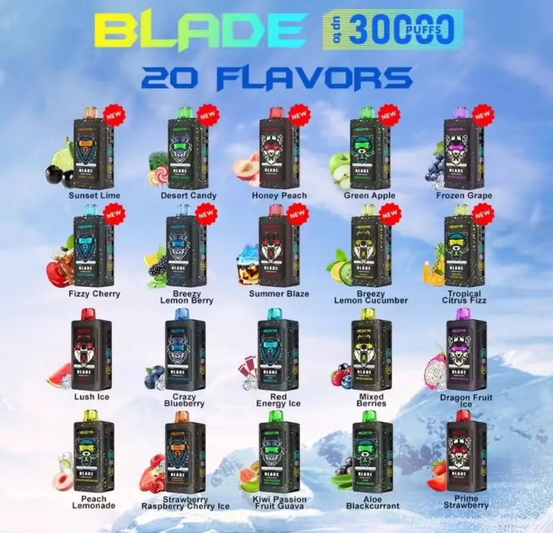 Merry Mi 30k Puffs 30000 Blade Meilleur Vape Jetable avec Entrepôt UE et Livraison Gratuite