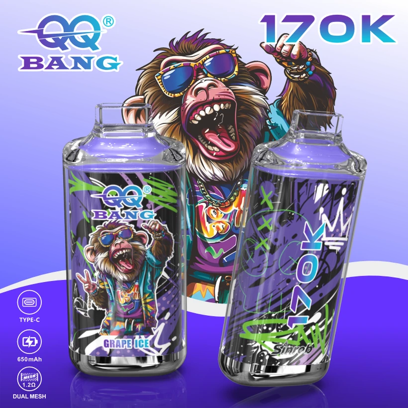 QQ Bang 170K Bouffées Crystal Vape Jetable Vente En Gros Prix Économique Livraison Gratuite