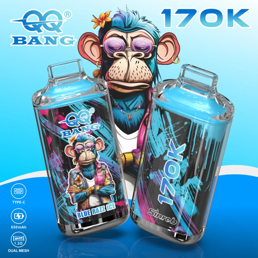 QQ Bang 170K Bouffées Crystal Vape Jetable Vente En Gros Prix Économique Livraison Gratuite