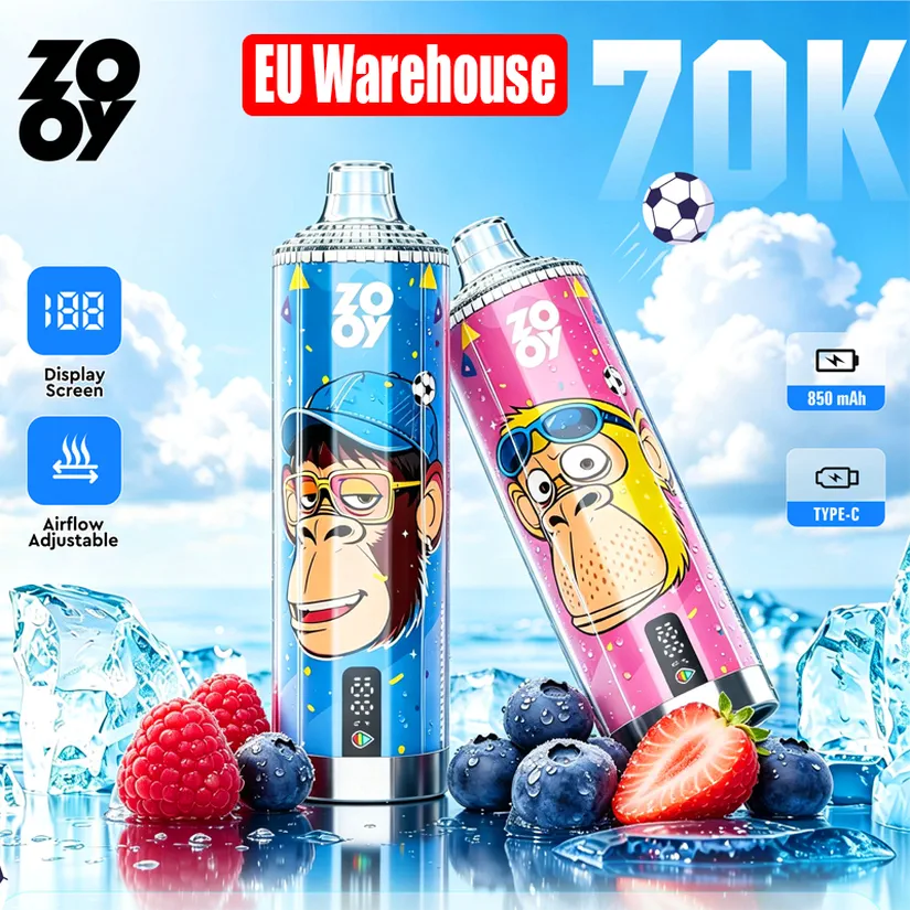 ZOOY 70K Bouffées 70000 Puff Crystal Rechargeable Vape