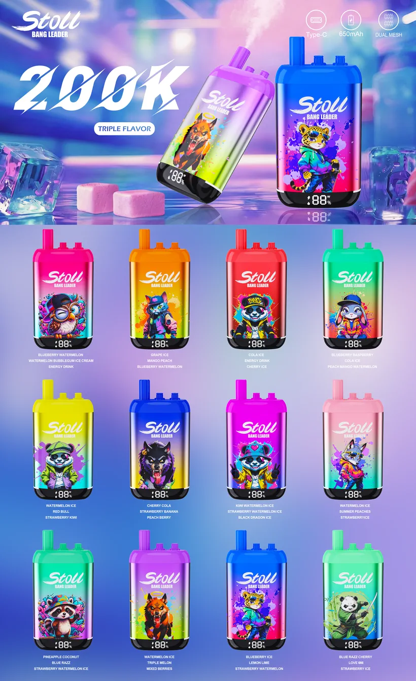 Bang Leader Stoll 200K Bouffées Puffs 3 in 1 Vape
