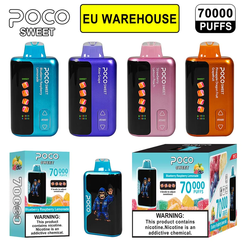 POCO 70k Bouffées Puff Rechargeable Vape