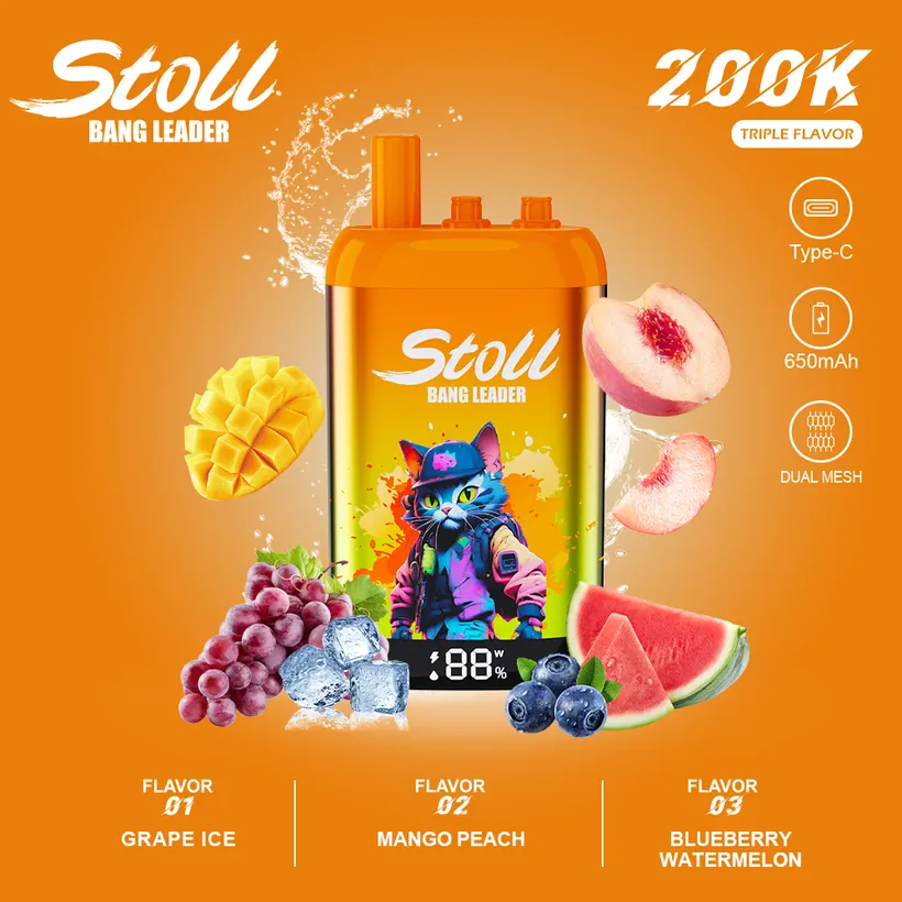 Bang Leader Stoll 200K Bouffées Puffs 3 in 1 Vape
