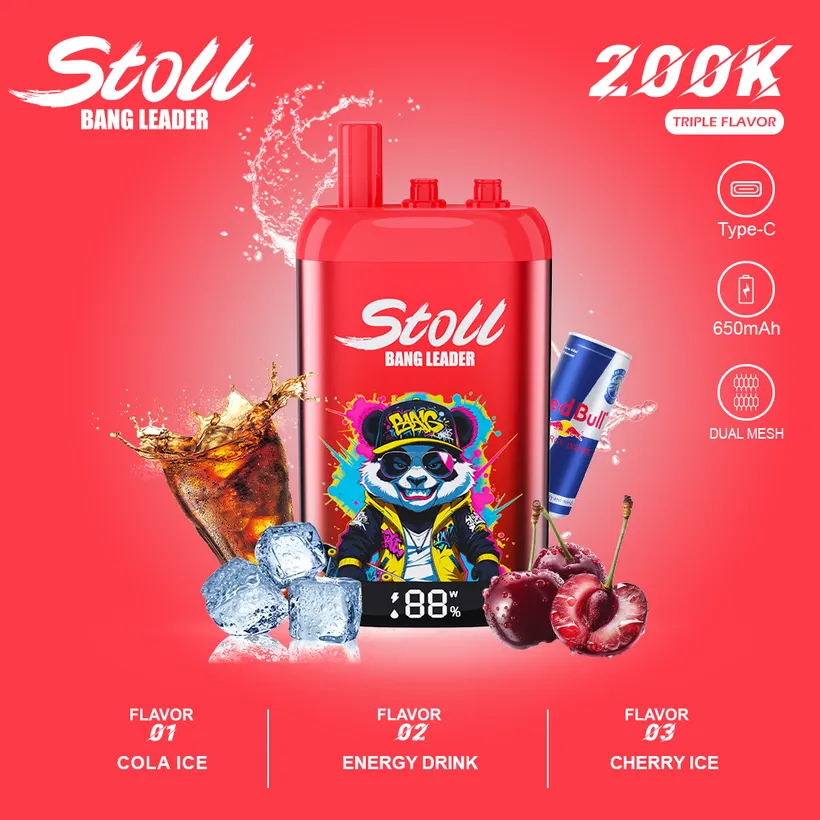 Bang Leader Stoll 200K Bouffées Puffs 3 in 1 Vape