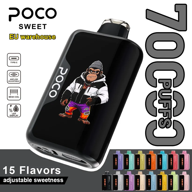POCO 70k Bouffées Puff Rechargeable Vape