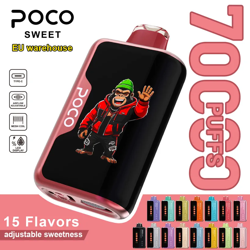 POCO 70k Bouffées Puff Rechargeable Vape