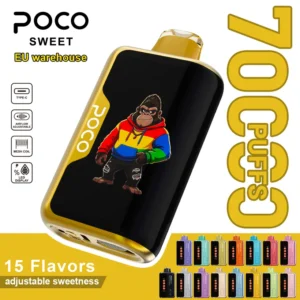 POCO 70k Bouffées Puff Rechargeable Vape