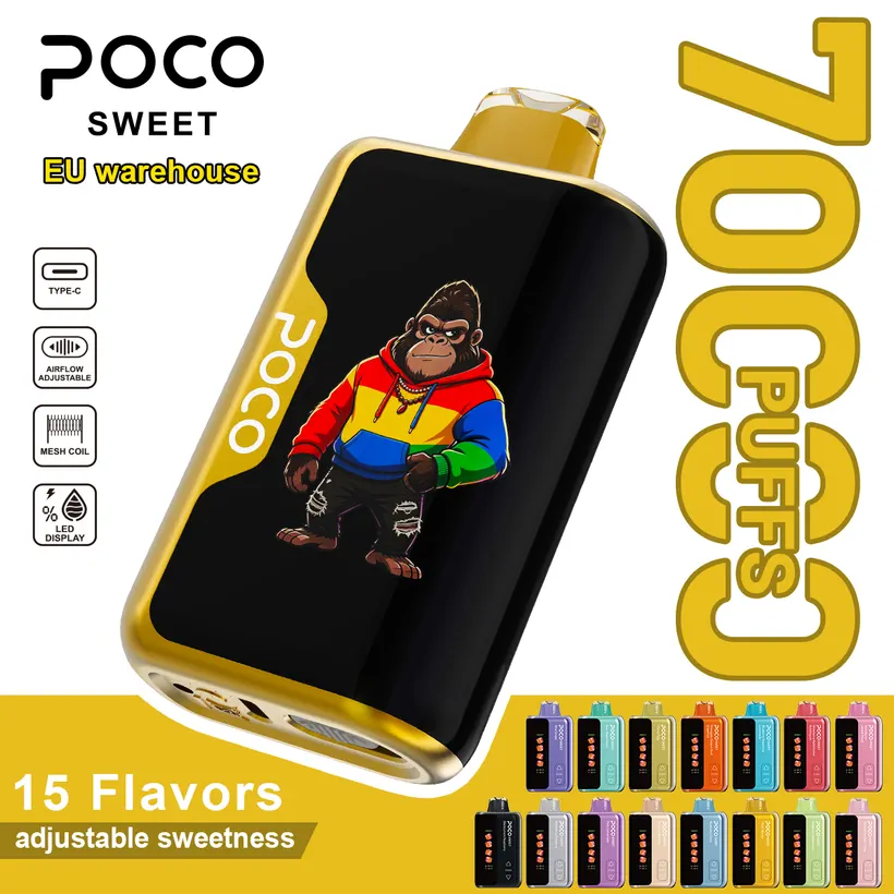 POCO 70k Bouffées Puff Rechargeable Vape