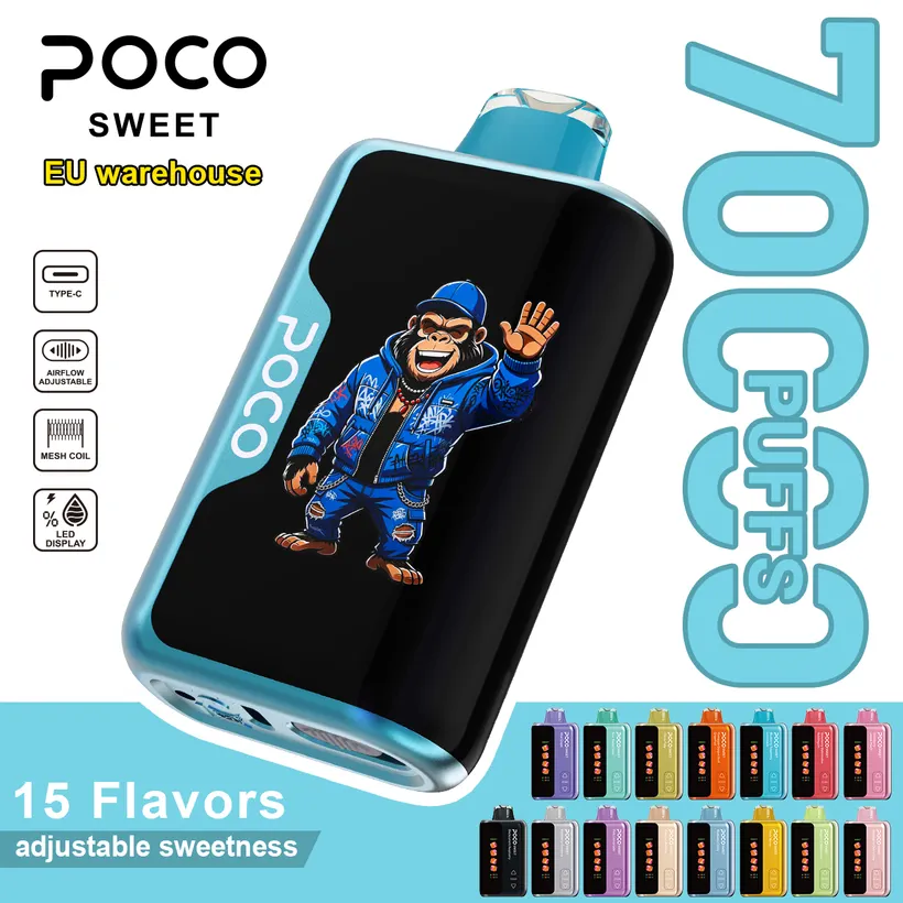 POCO 70k Bouffées Puff Rechargeable Vape