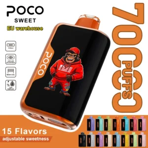 POCO 70k Bouffées Puff Rechargeable Vape