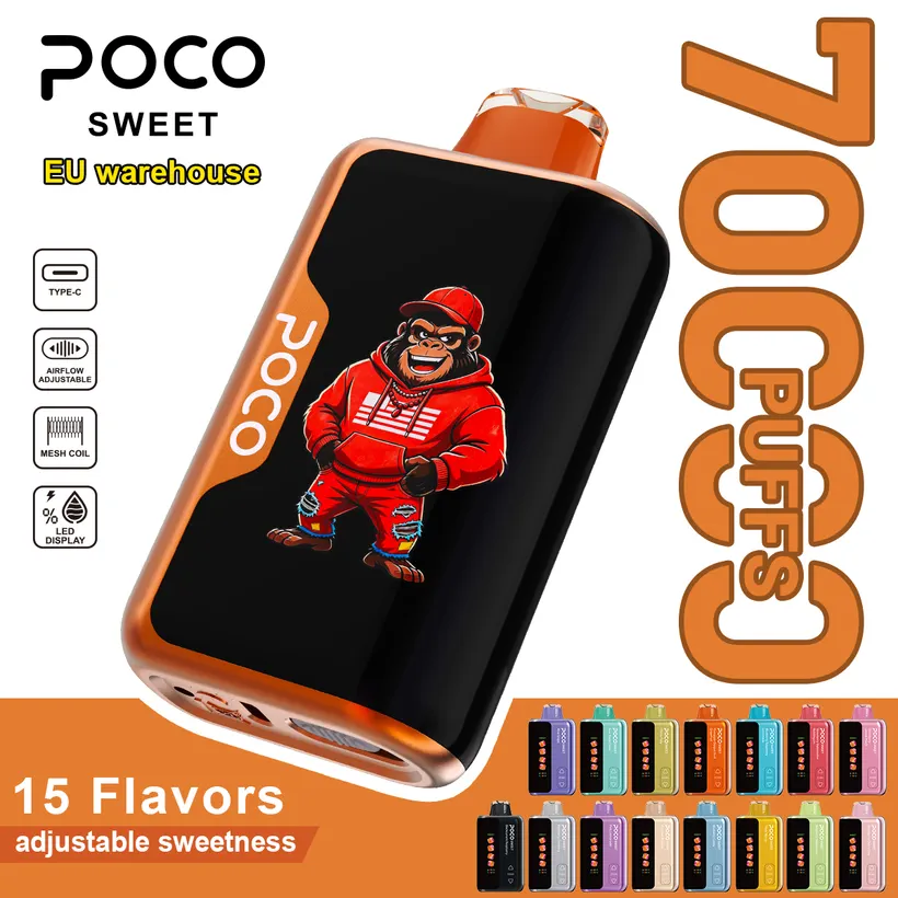 POCO 70k Bouffées Puff Rechargeable Vape