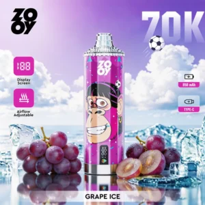 ZOOY 70K Bouffées 70000 Puff Crystal Rechargeable Vape