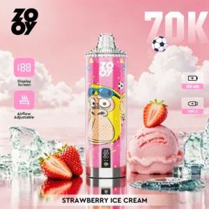 ZOOY 70K Bouffées 70000 Puff Crystal Rechargeable Vape