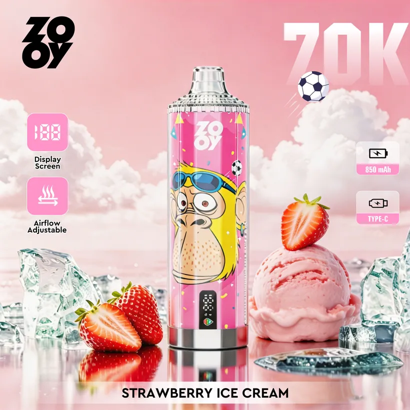 ZOOY 70K Bouffées 70000 Puff Crystal Rechargeable Vape