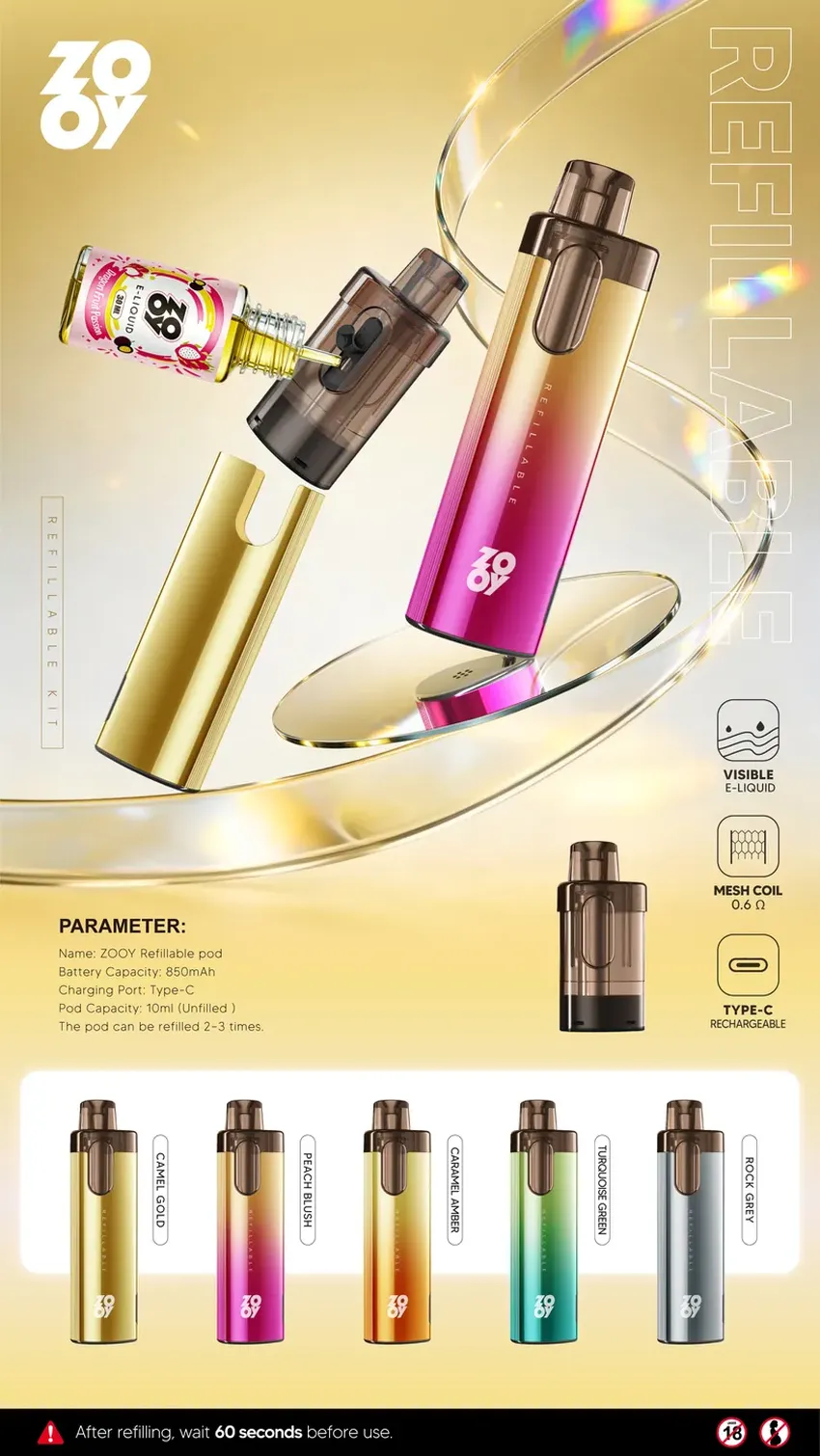 ZOOY Refillable Pod